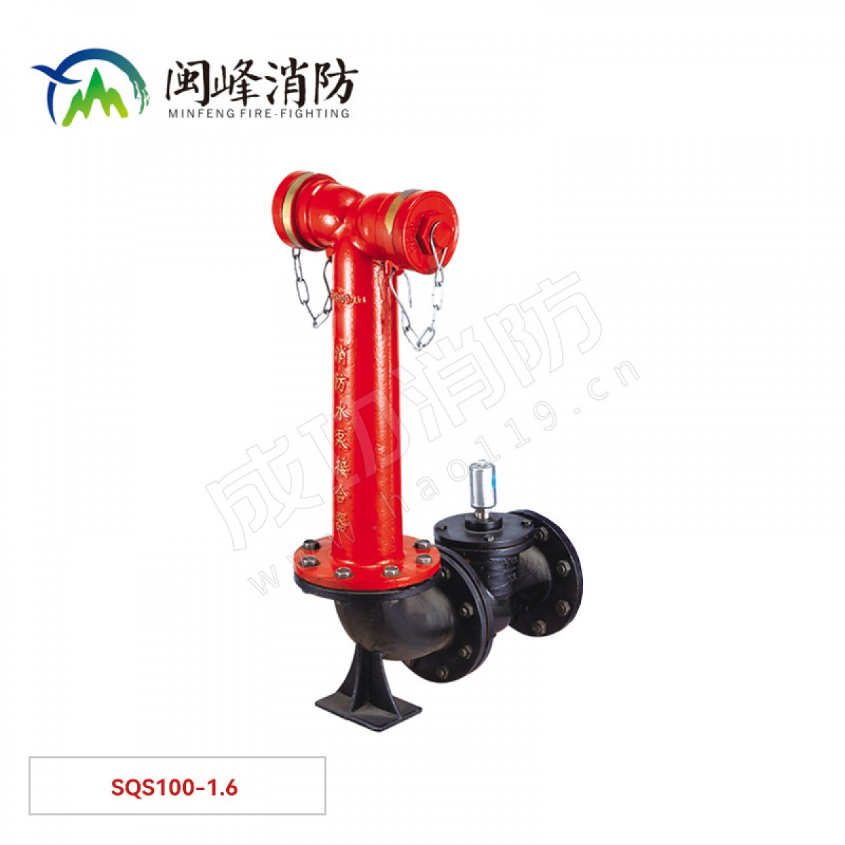 闽峰 地上式消防水泵接合器 SQS100-1.6