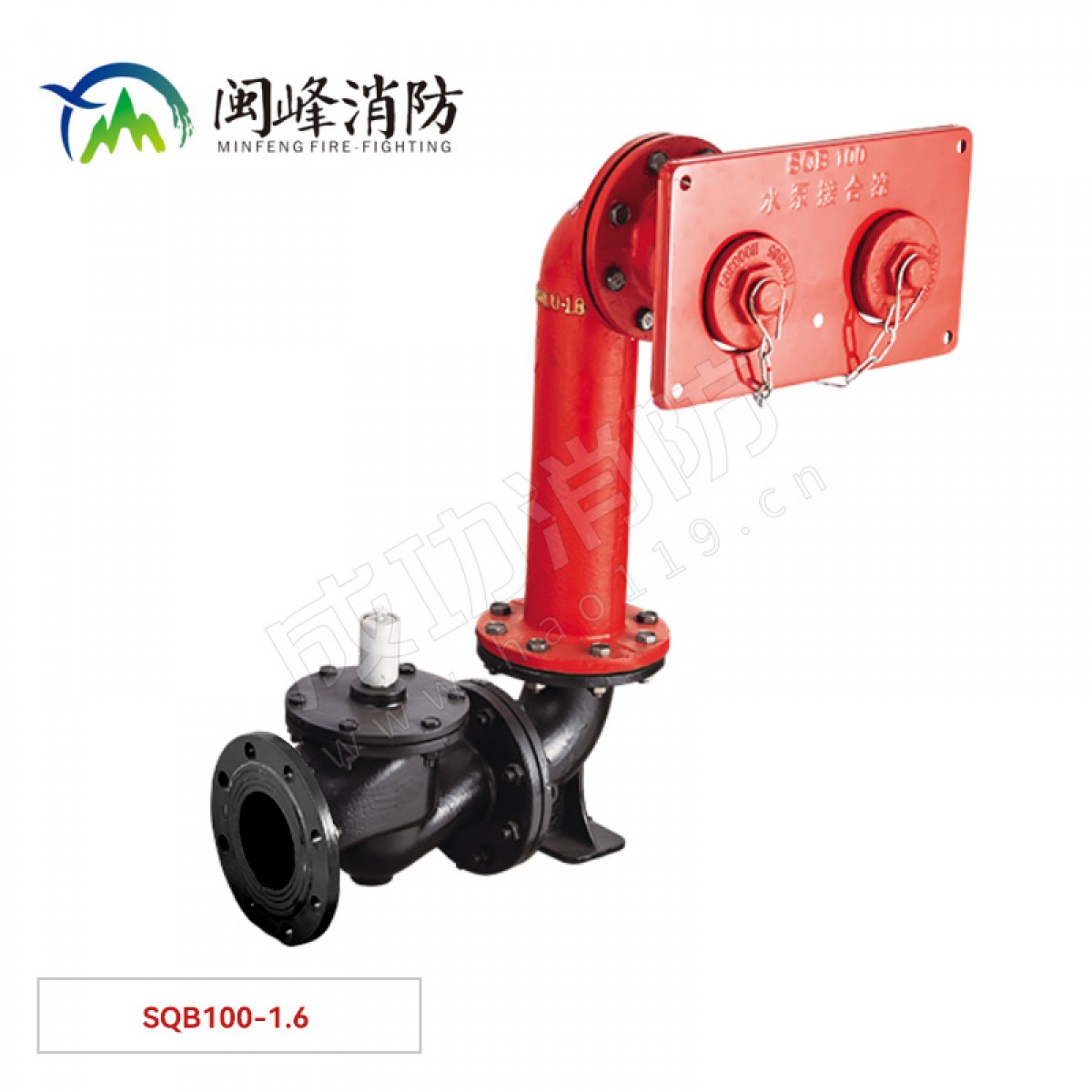 闽峰 墙壁式消防水泵接合器 SQB100-1.6